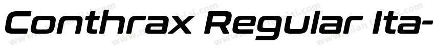 Conthrax Regular Ita字体转换